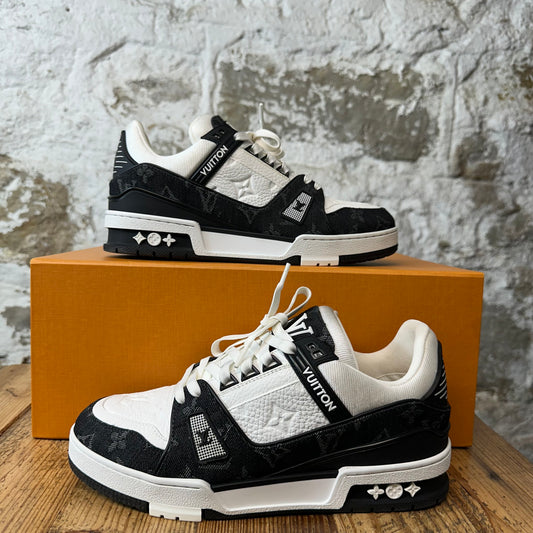 Louis Vuitton Black White Trainer Sneaker Sz 6 (38)