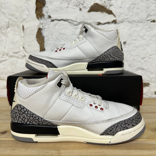 Air Jordan 3 White Cement Reimagined Sz 7Y