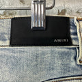 Amiri Plain Washed Blue Flare Denim Jeans Sz 31