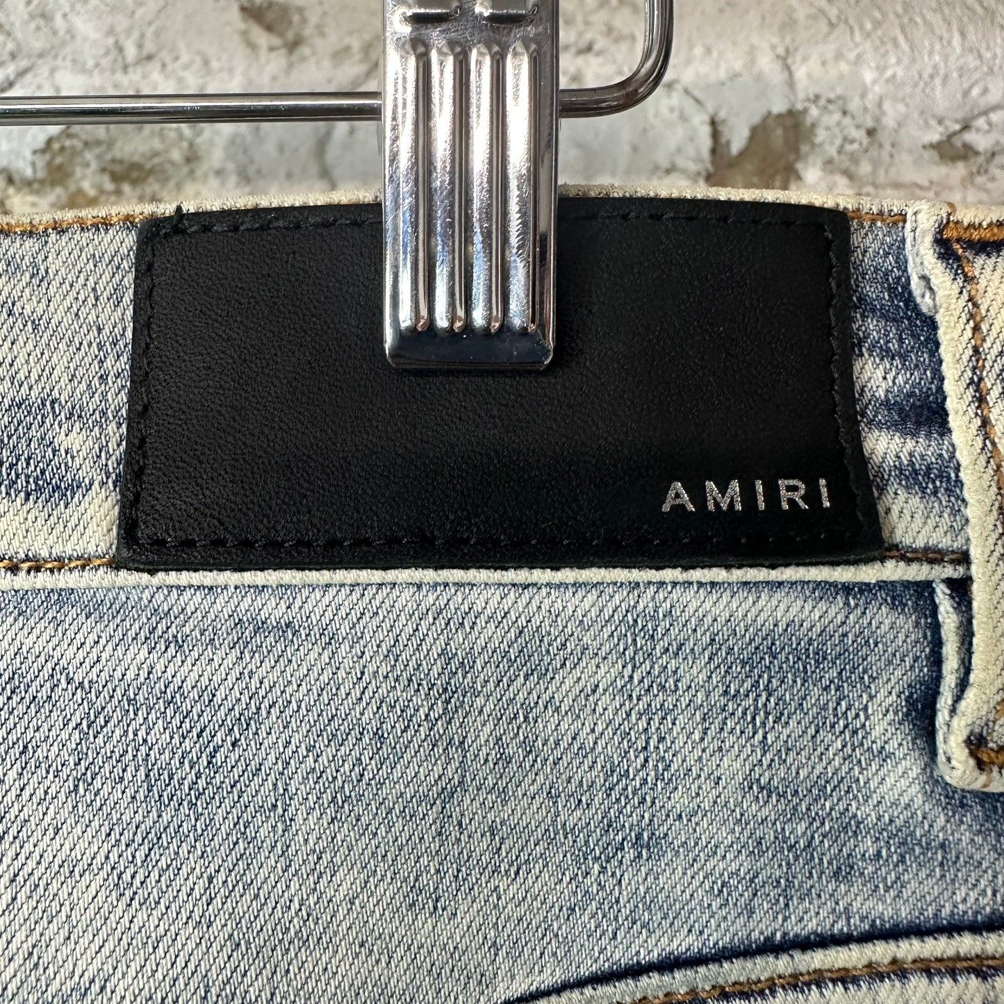 Amiri Plain Washed Blue Flare Denim Jeans Sz 31