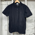Burberry Eddie Pique Polo T-Shirt Black Sz S