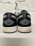 Air Jordan 1 Low Black Medium Grey Sz 12