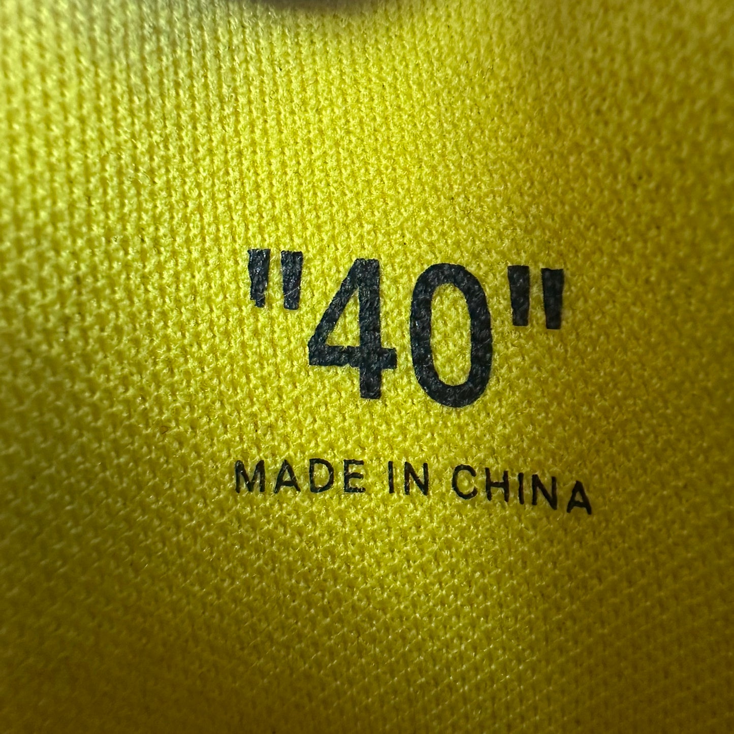 Off-White Out Of Office Yellow White Sneaker Sz 7 (40)