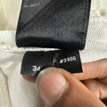 Amiri MX1 White Leather White Denim Jeans Sz 34