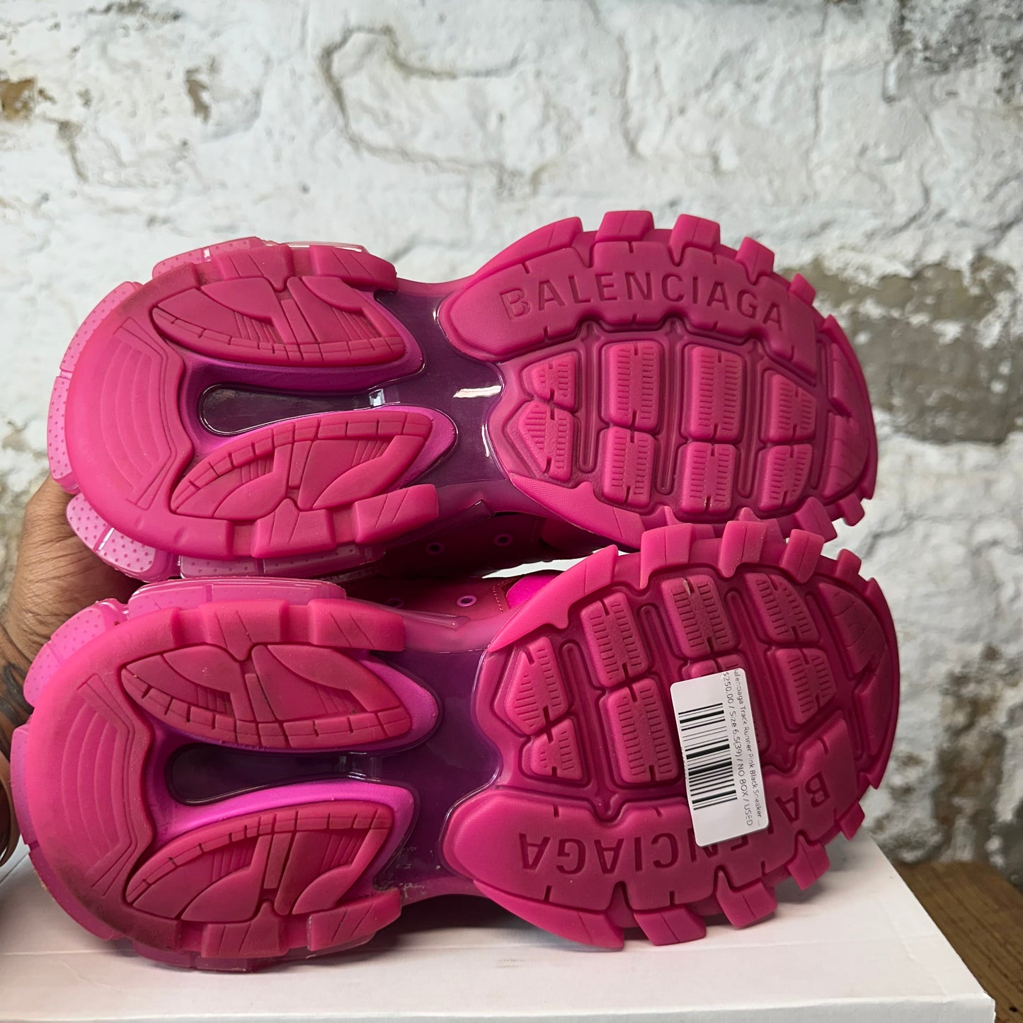 Balenciaga Track Runner Pink Black Sneaker Sz 6.5 (39)