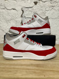 Air Jordan 3 Tinker White University Red Sz 12