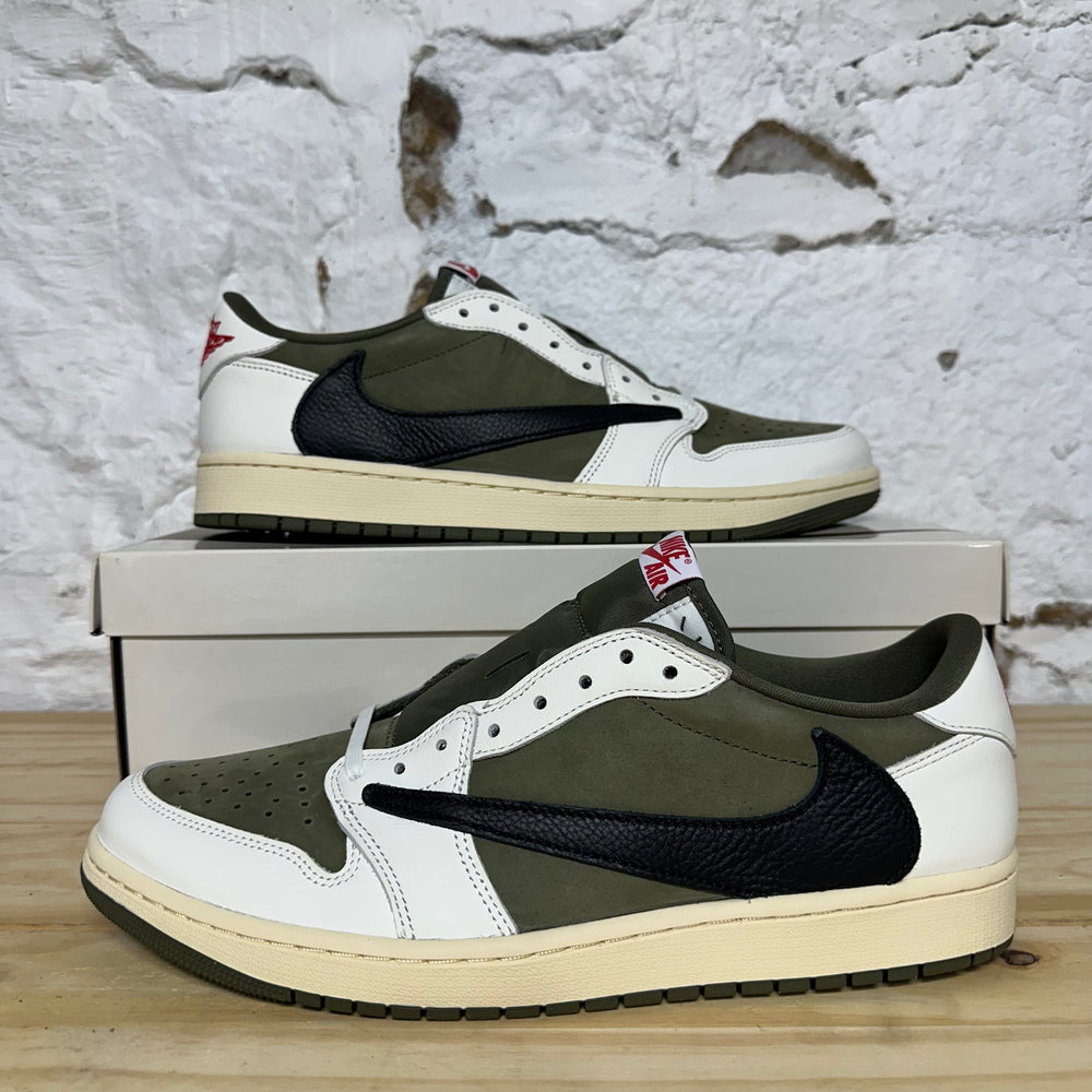 Air Jordan 1 Low Travis Scott Medium Olive Sz 12 DS