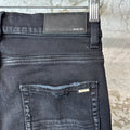 Amiri MX1 Green Camo Spell Black Denim Jeans Sz 28