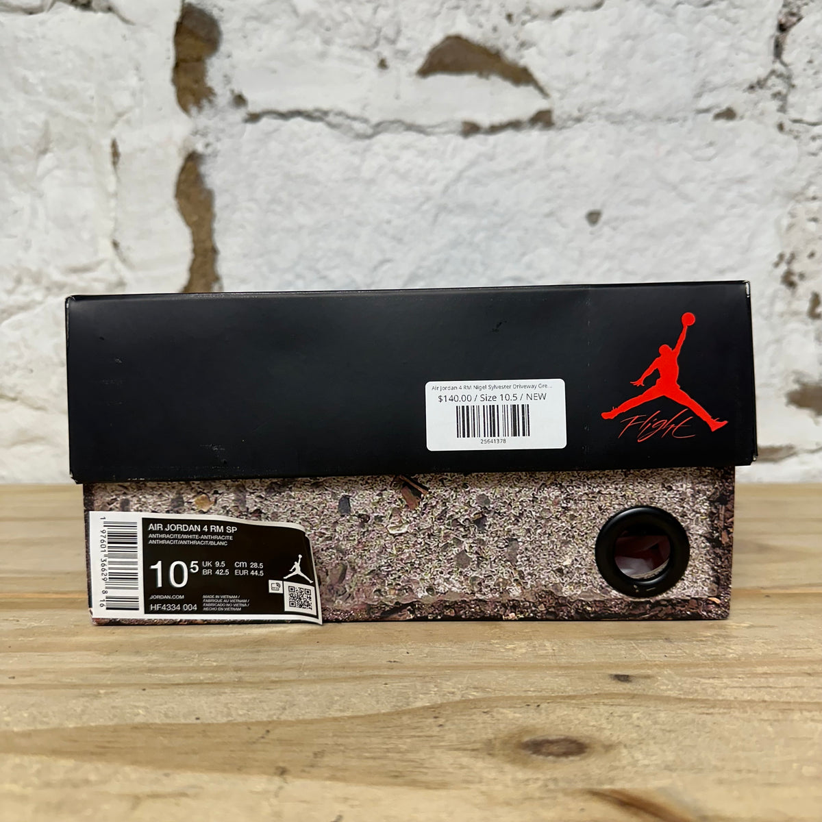 Air Jordan 4 RM Nigel Sylvester Driveway Grey Sz 10.5 DS