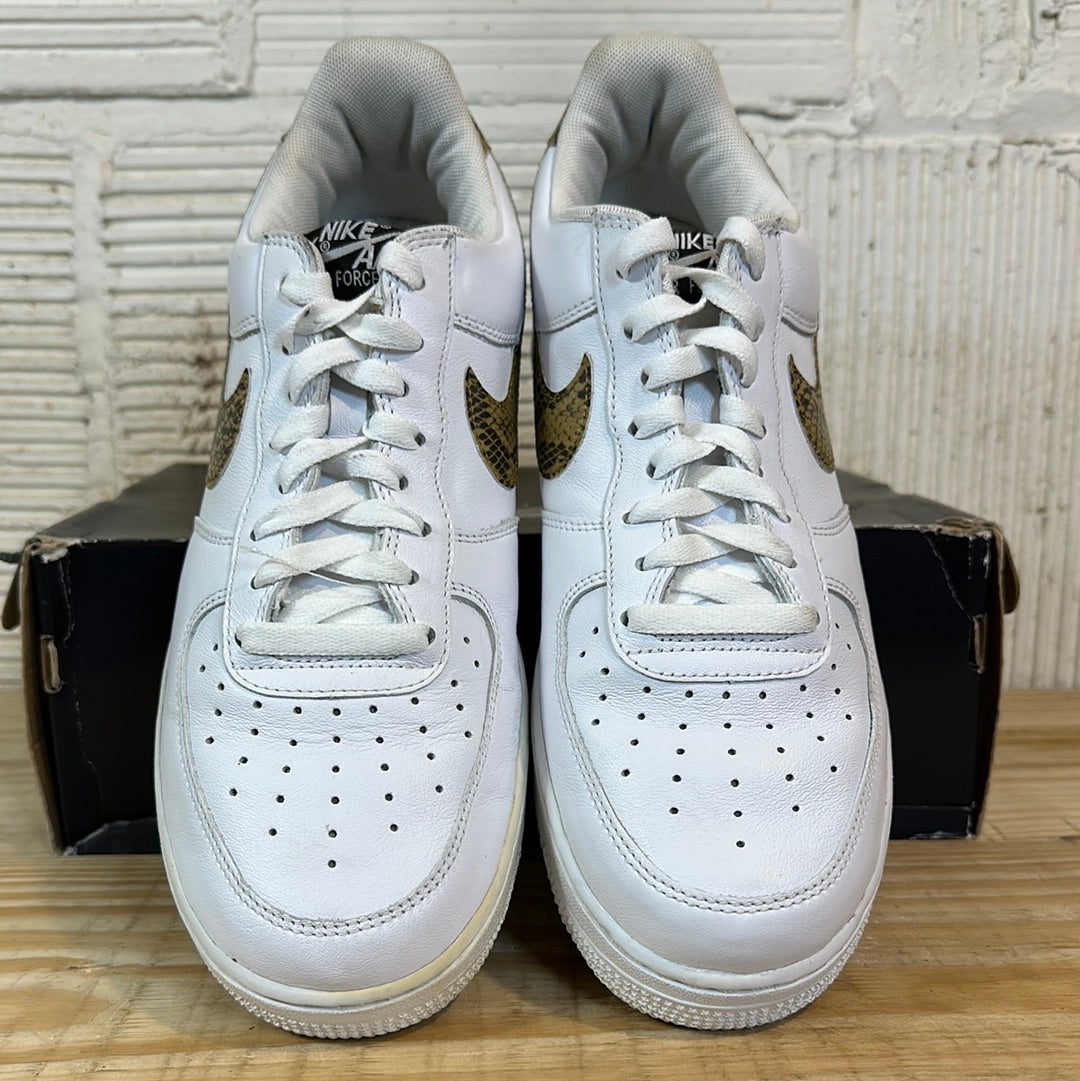 Nike Air Force 1 Low Ivory Snakeskin Sz 10.5