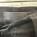 Amiri MX1 Black Leather Black Denim Jeans Sz 31