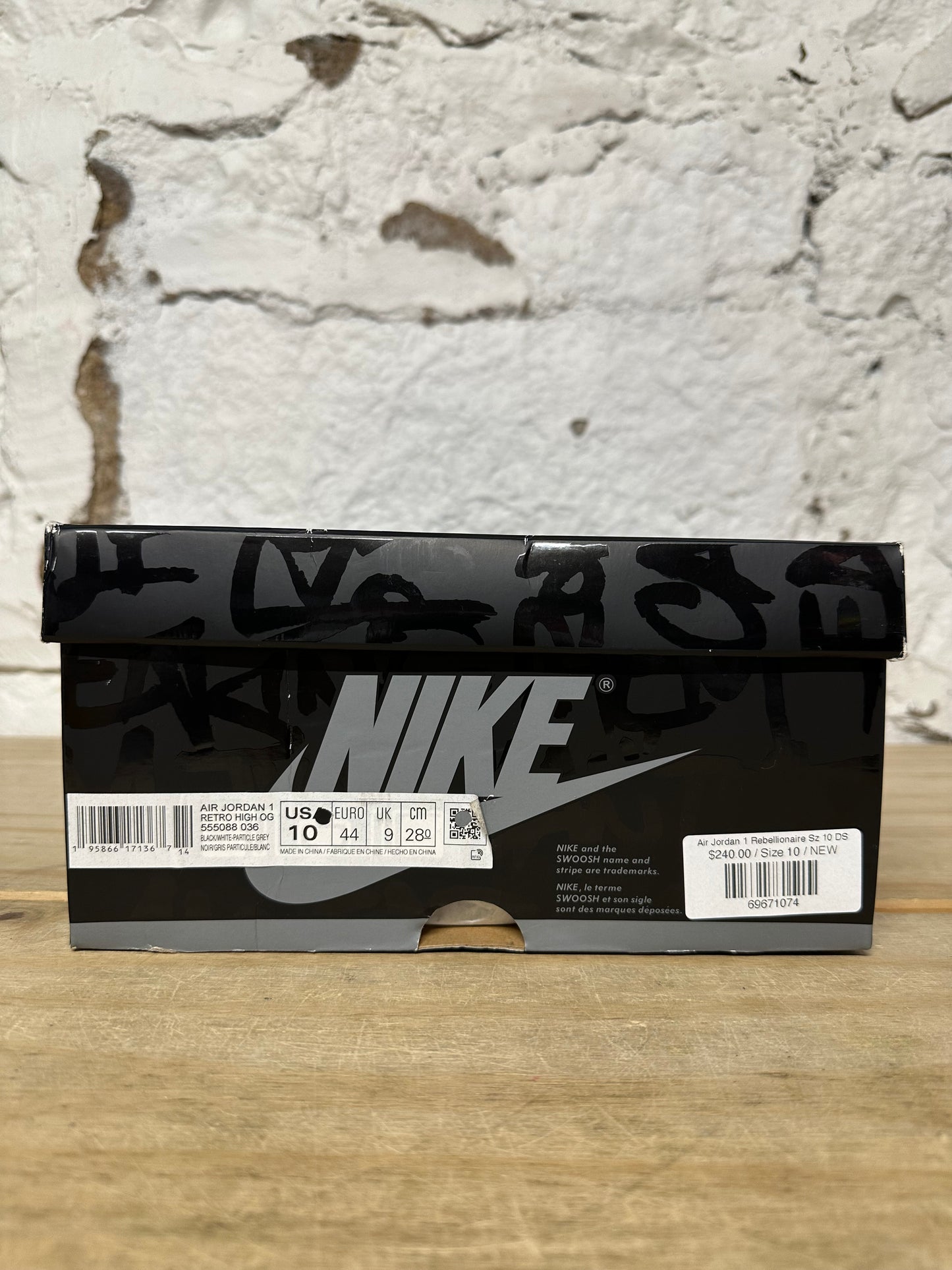 Air Jordan 1 High Rebellionaire Sz 10 DS