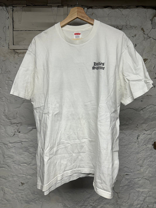 Supreme Hardies Supreme White T-Shirt Sz L