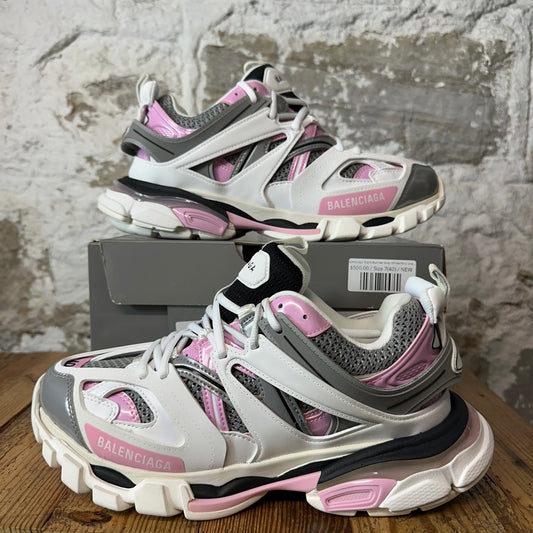 Balenciaga Track Runner Grey White Pink Sneaker Sz 7 (40) DS