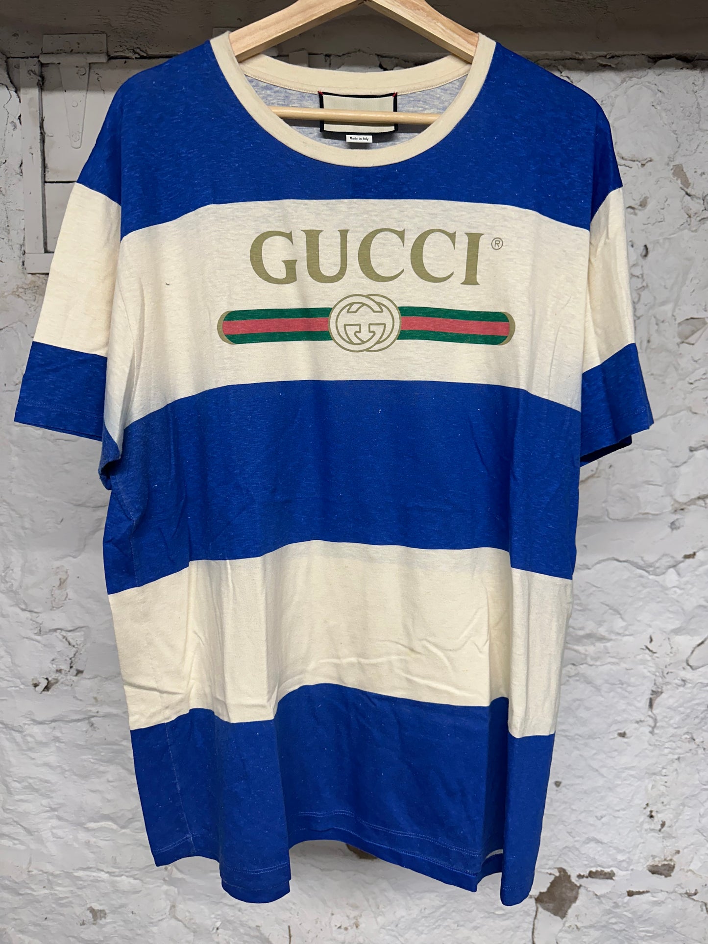 Gucci Rainbow Sparkle Spellout T-Shirt Sz 2XS (Fits M)