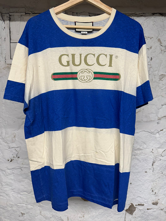 Gucci Rainbow Sparkle Spellout T-Shirt Sz 2XS (Fits M)