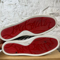 Christian Louboutin Blue Silver Stripe White Sneaker Sz 13 (46)