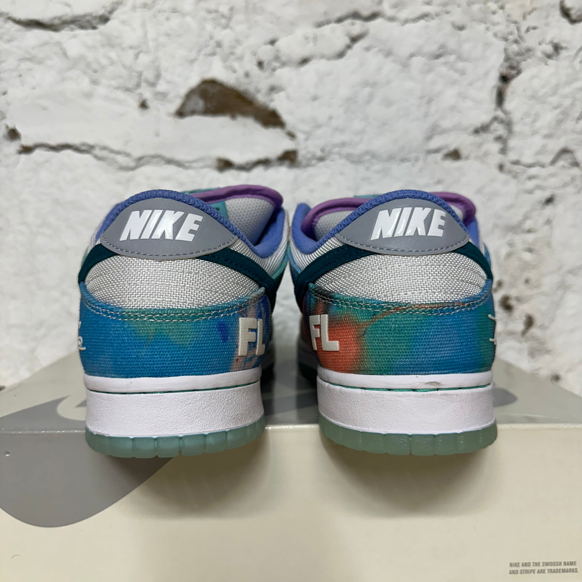 Nike SB Dunk Low Futura Bleached Aqua Sz 9.5 DS