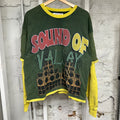 Vale Sound Of Valley Green Long Sleeve T-Shirt Sz S