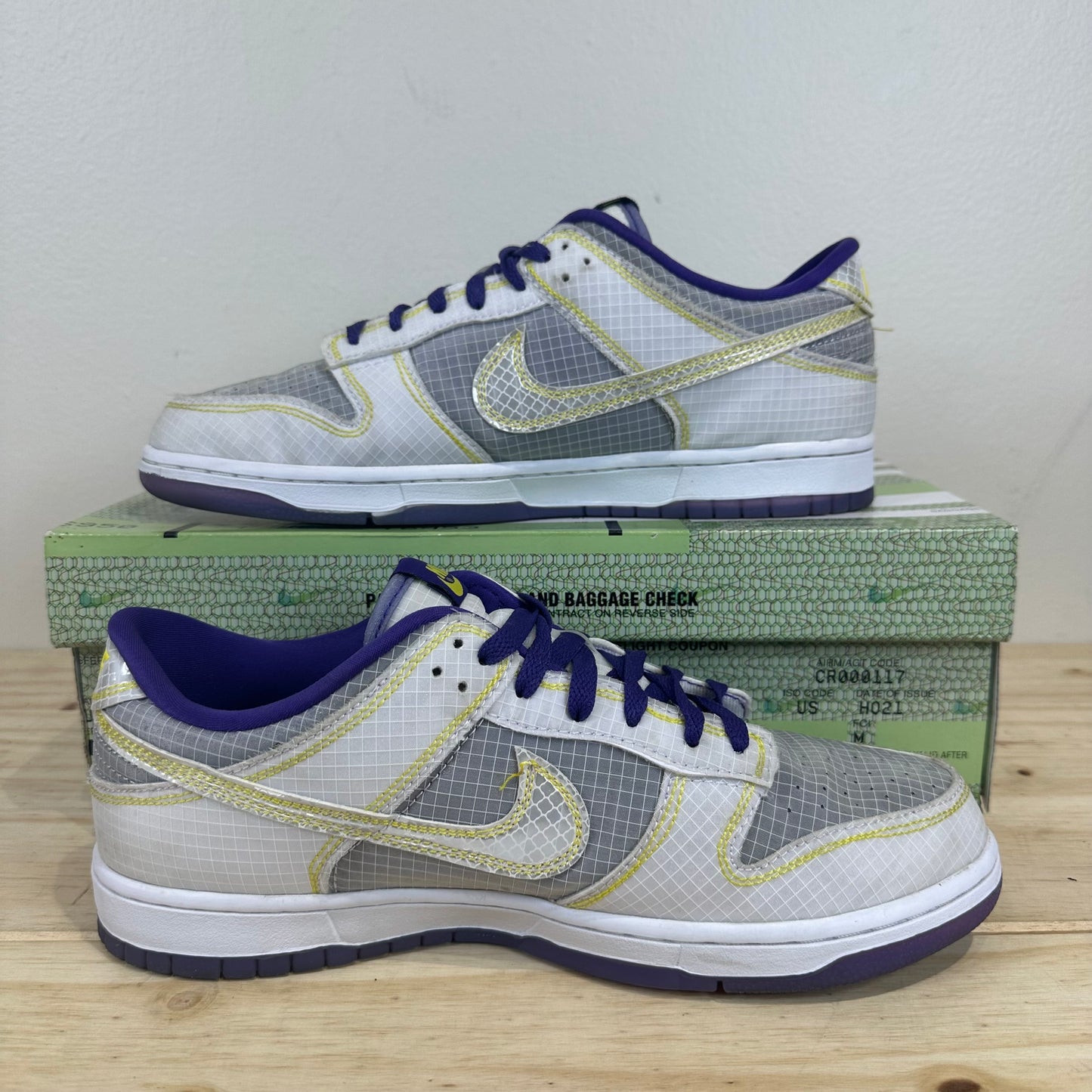 Nike Dunk Low Union Passport Court Purple Sz 10