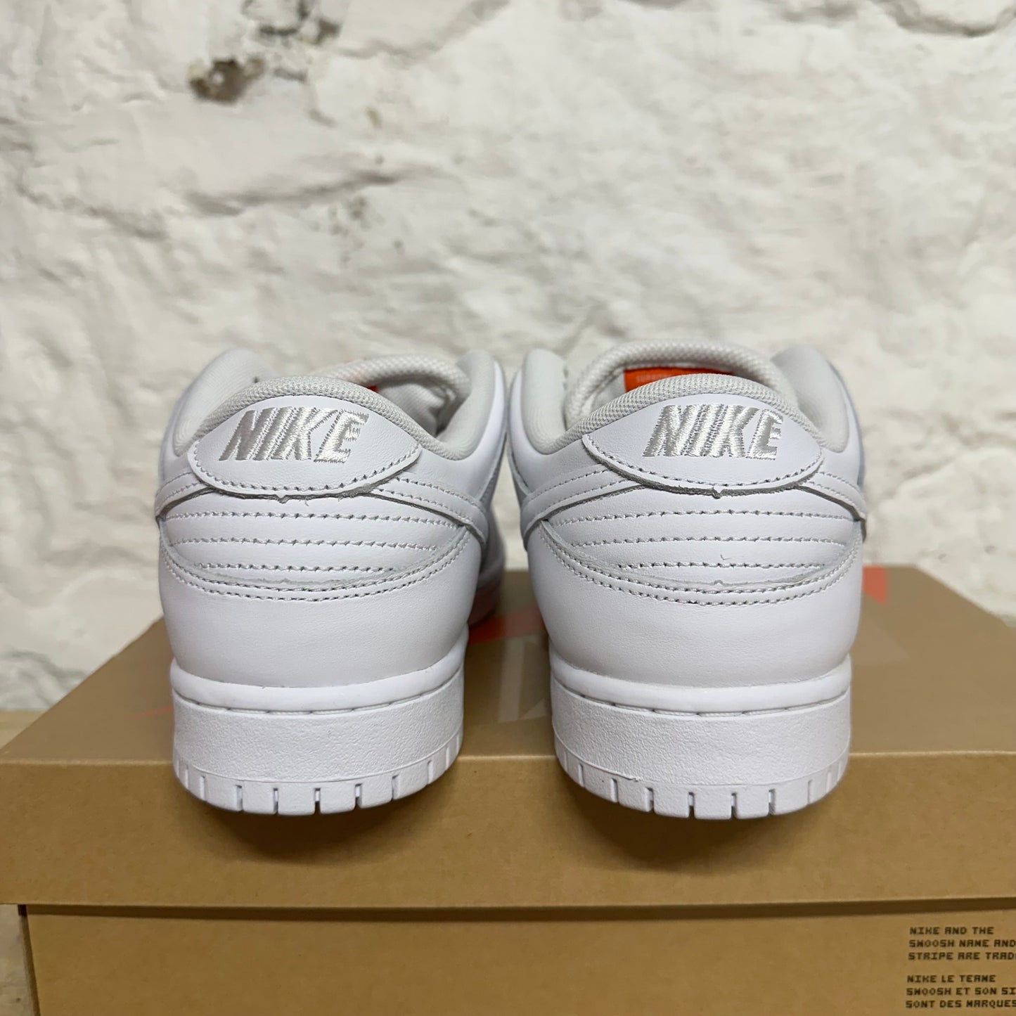 Nike Dunk Low Pro Triple White Sz 9 DS