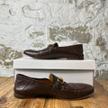 Gucci Horsebit Brown Leather Loafer Sz 9.5