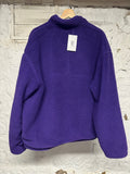 Supreme Polartec Shearling Reversible Purple Jacket Sz XL