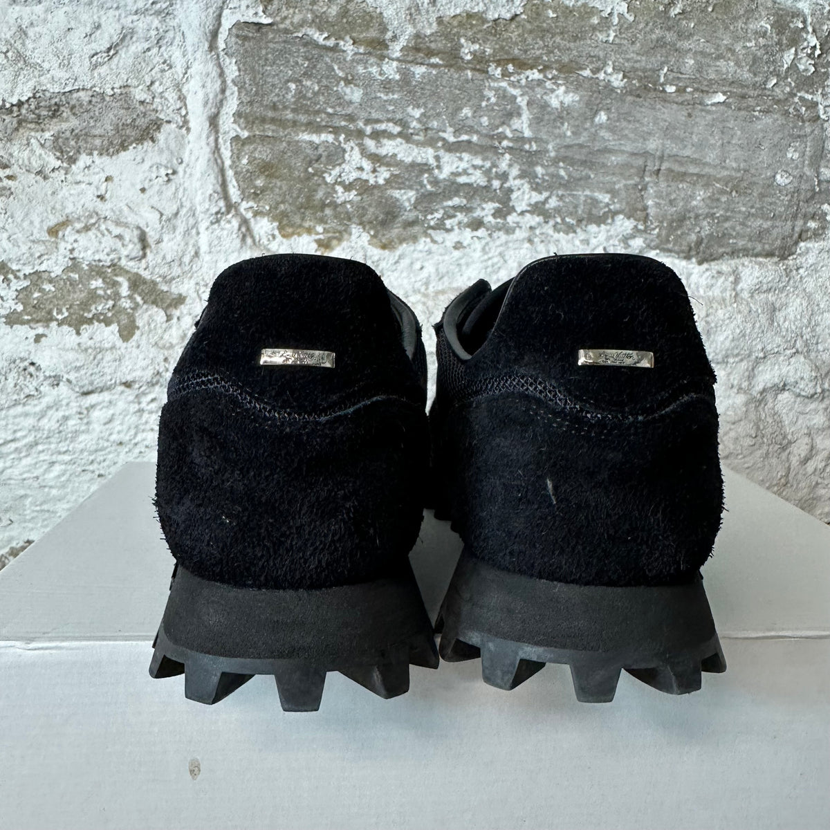 Louis Vuitton Triple Black Mesh Suede Runner Sneaker Sz 9.5 (8LV)