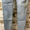 Amiri Black Old English Spell Blue Denim Jeans Sz 33