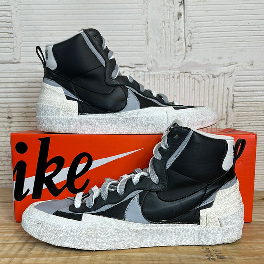 Nike Sacai Blazer Mid Black Grey Sz 13