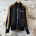 Palm Angels Rainbow Black Track Jacket Sz M