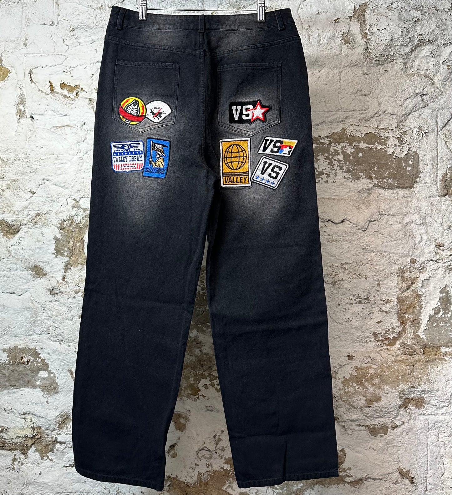 Vale 1980 Painter Black Denim Jeans Sz 30