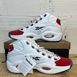 Reebok Question Mid Red Toe 25th Anniversary Sz 11 DS