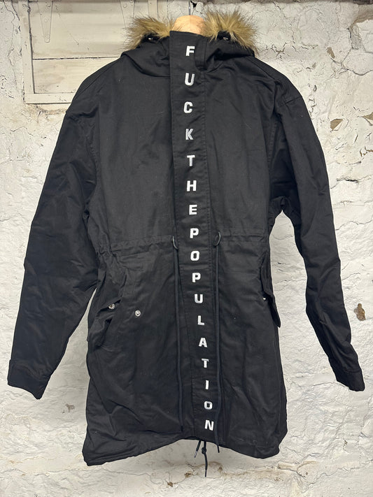 FTP Back Spellout Parka Sz L