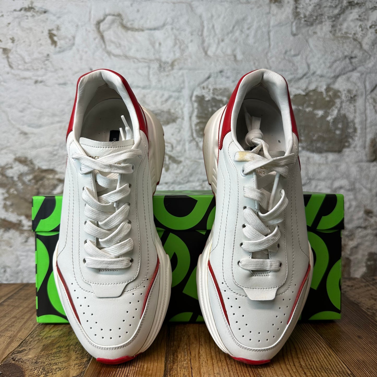 Dolce Gabbana Red White Daymaster Sneaker Sz 8