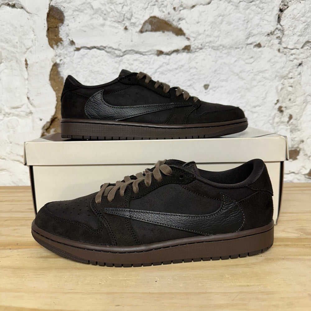 Air Jordan 1 Low Travis Scott Velvet Brown Sz 9.5