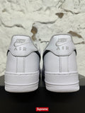 Nike Air Force 1 Low Supreme White Black Sz 9.5 DS