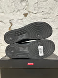 Nike Air Force 1 Supreme Black Sz 9