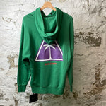 Palm Angels Green Palm Hoodie Sz XXS