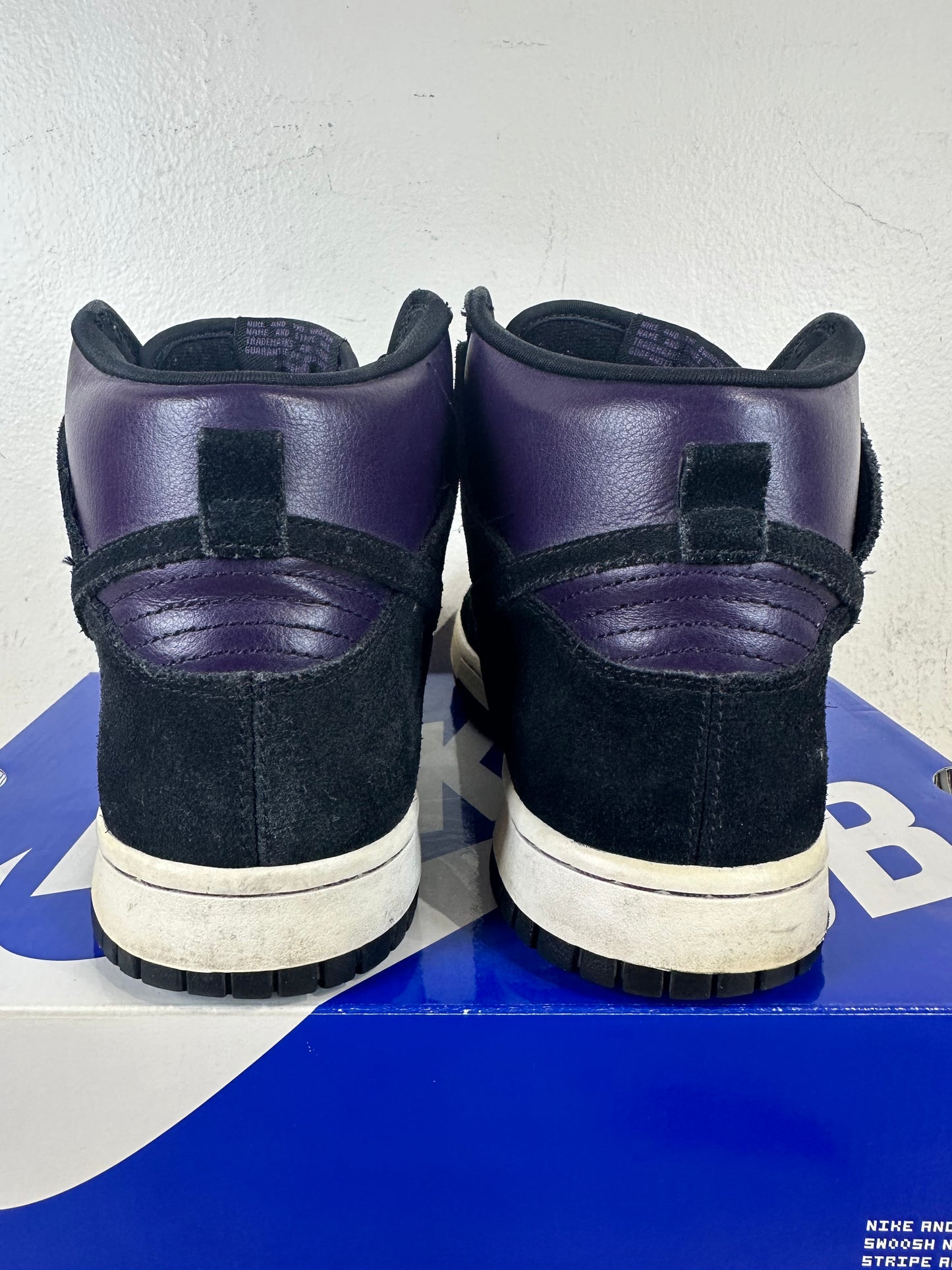 Nike SB Dunk High Grand Purple Black Sz 9.5