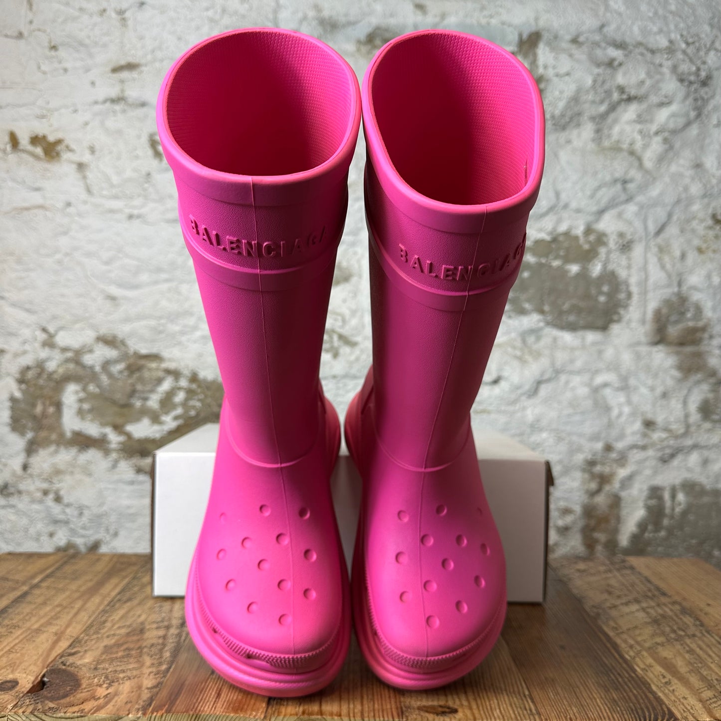 Balenciaga Pink Croc Boot Sz 4.5 (36)