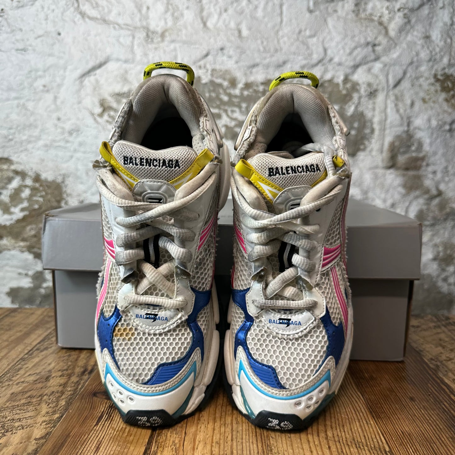 Balenciaga Runner Multicolor White Sneaker Sz 6.5 (39)