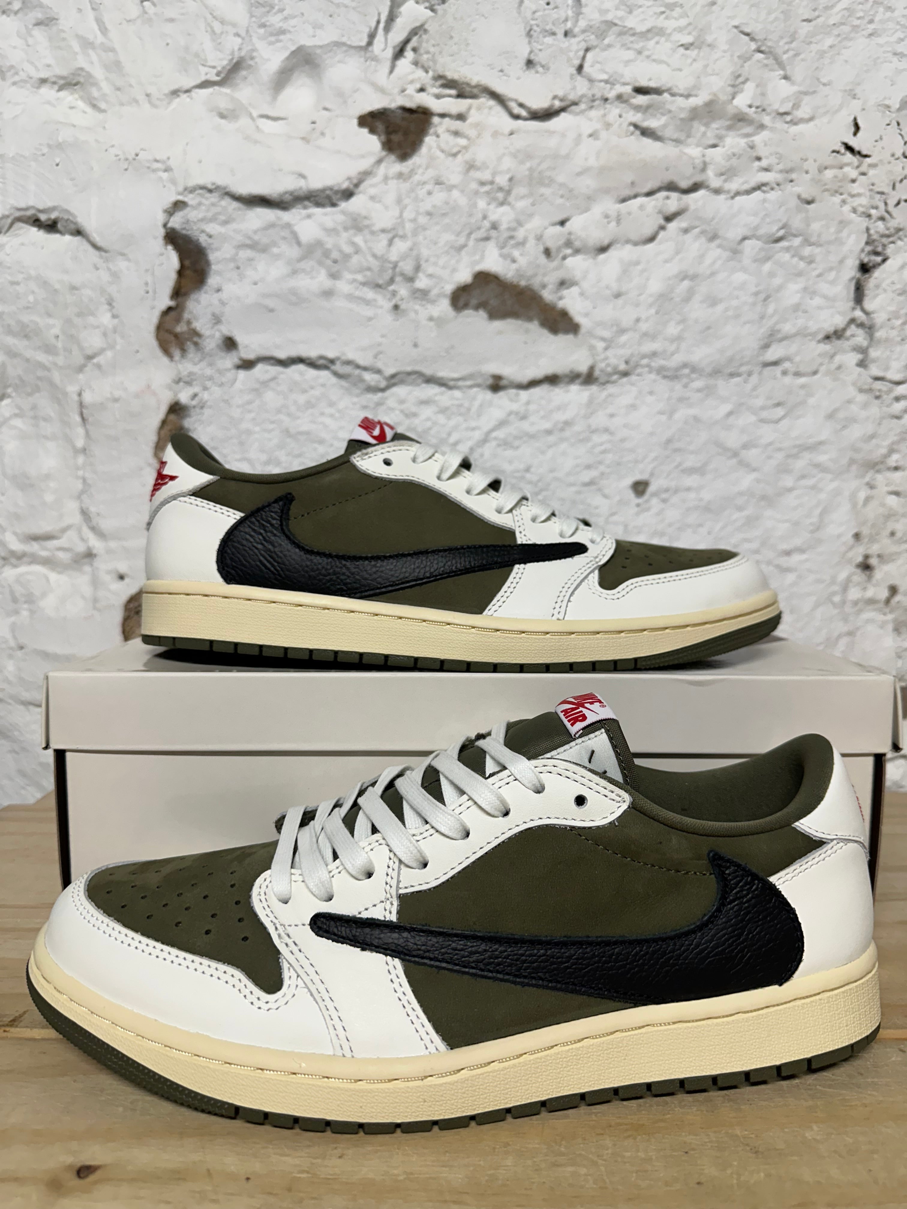 Air Jordan 1 Low Travis Scott Medium Olive Sz 10.5 DS