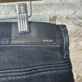 Amiri MX1 Black White Woven Black Denim Jeans Sz 36