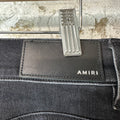 Amiri MX1 Grey Art Patch Black Denim Jeans Sz 29
