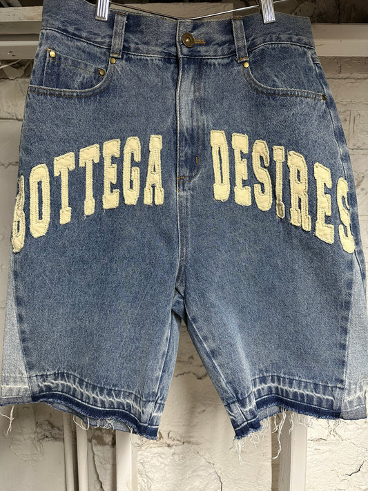 Bottega Desires Denim Shorts Sz 30