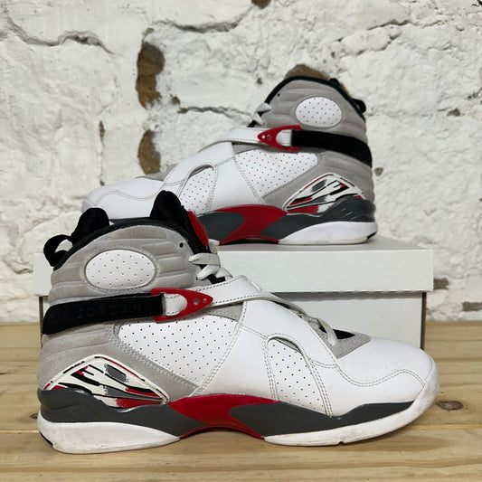 Air Jordan 8 White True Red (2025) Sz 10.5