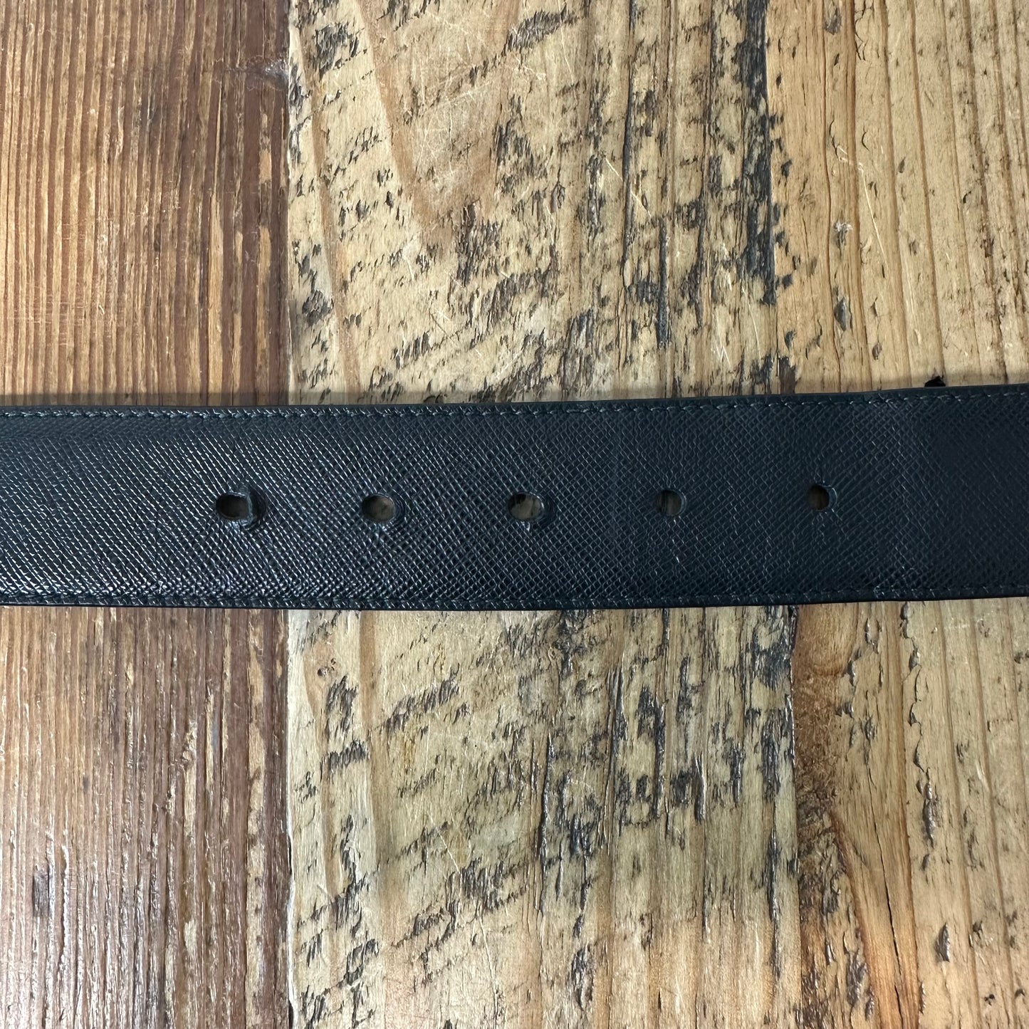 Prada Saffiano Black Belt Sz (95/38)
