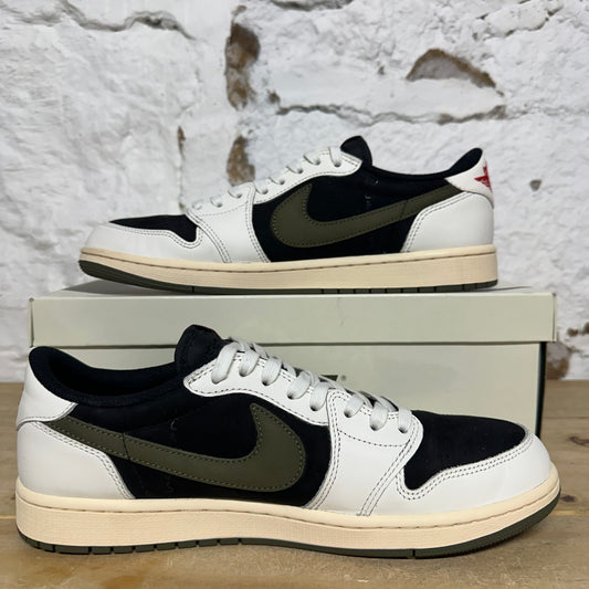 Air Jordan 1 Low Travis Scott Olive Sz 10.5 (12W)