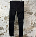 Amiri MX1 Brown Suede Black Denim Jeans Sz 32
